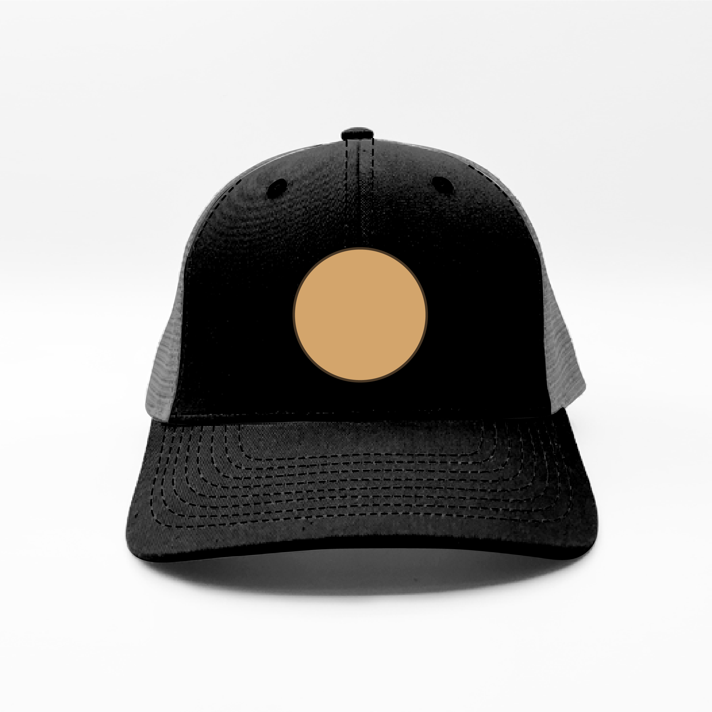 black 5 panel hat blank