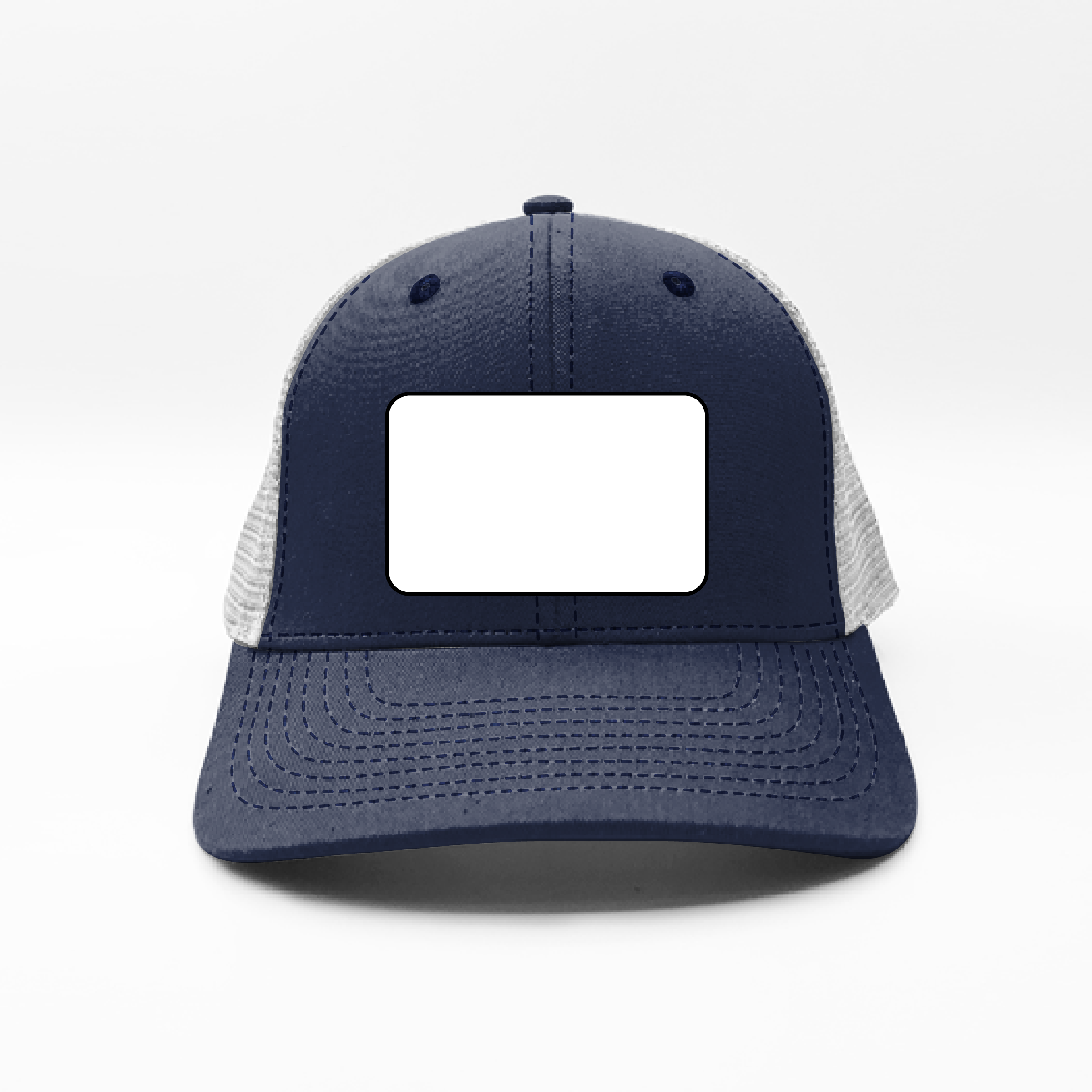 BP040 Navy Blank 6 Panel Hat White Mesh 3 5 White Blank Poly Bp040 navy blank 6 panel hat white mesh 3 5 white blank poly